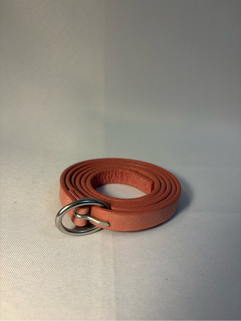 Banana Republic Slim Leather Belt - Salmon